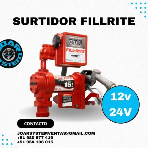 SURTIDOR FILL-RITE 12 V-CONTADOR 03 DIGITOS